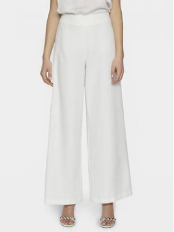 Vila Штани з тканини Clara 14093130 Білий Wide Leg Vila Штани з тканини Clara 14093130 Білий Wide Leg