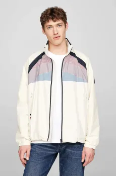 Мужская белая ветровка Белый S Tommy Hilfiger MW0MW34466