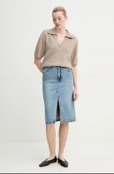 Хлопковая джинсовая юбка Gestuz