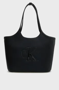 Женская черная сумка BOLD CK SHOPPER Черный ONESIZE Calvin Klein LV04F3562G