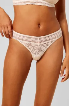 Женские жемчужные трусики-танга DESTINEE Жемчужный L Etam 6530908