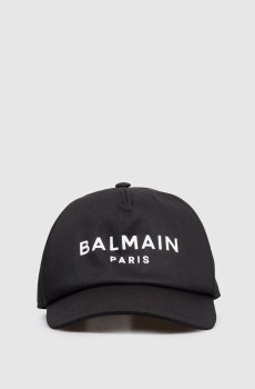 Детская черная кепка с принтом логотипа