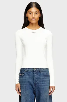 Женский белый лонгслив UNCUTIES Белый XS Diesel A19916 0AHQH