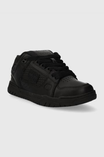 Кроссовки Tommy Jeans TJM LEATHER SKATER TONGUE цвет чёрный EM0EM01260 Кроссовки Tommy Jeans TJM LEATHER SKATER TONGUE цвет чёрный EM0EM01260