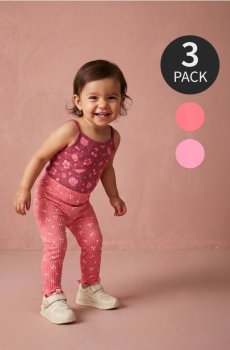 Бавовняне боді на бретелях 3 pack - буряковий