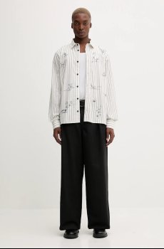 Хлопковая рубашка Desigual STRIPES PRINTED