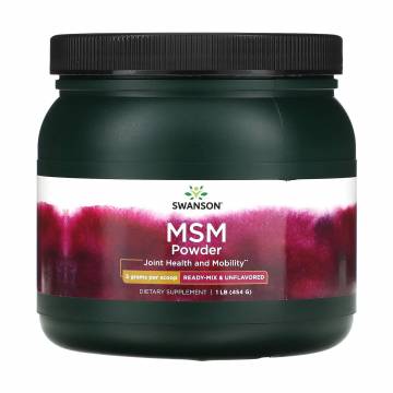 Метилсульфонилметан Swanson MSM Powder в порошке, 454 г Метилсульфонилметан Swanson MSM Powder в порошке, 454 г