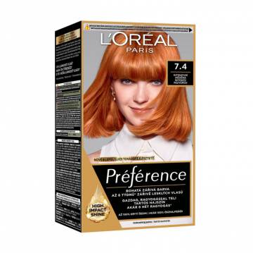 Стойкая краска для волос LOreal Paris Preference 7.4, 174 мл Стойкая краска для волос LOreal Paris Preference 7.4, 174 мл