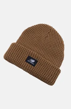 Коричневая шапка Waffle Knit Cuffed Коричневый ONESIZE New Balance LAH13033WWK