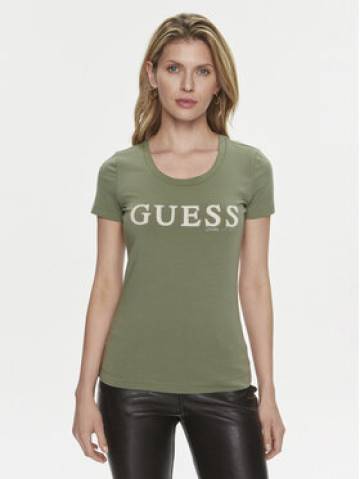 Guess Футболка Pony Hair W4RI45 J1314 Зелений Slim Fit Guess Футболка Pony Hair W4RI45 J1314 Зелений Slim Fit