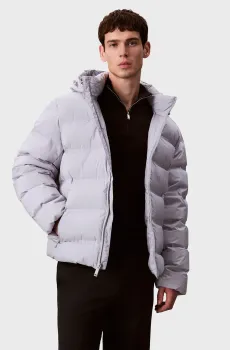Мужской светло-серый пуховик LS QUILTED BONDED Серый M Calvin Klein LV04LD517G