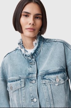 Хлопковая джинсовая куртка AllSaints SONNY