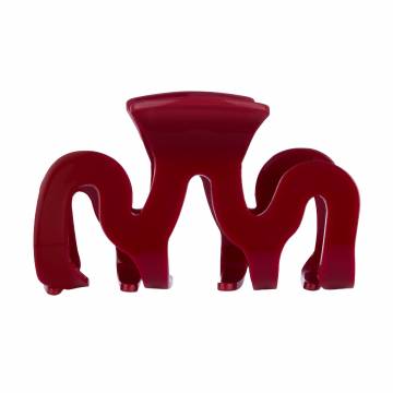 Заколка-краб для волос Tito Beauty Gloriya бордо, 1 шт