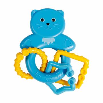 Игрушка-погремушка Lindo Котик с кольцами, синая, от 6 месяцев (1617) Игрушка-погремушка Lindo Котик с кольцами, синая, от 6 месяцев (1617)