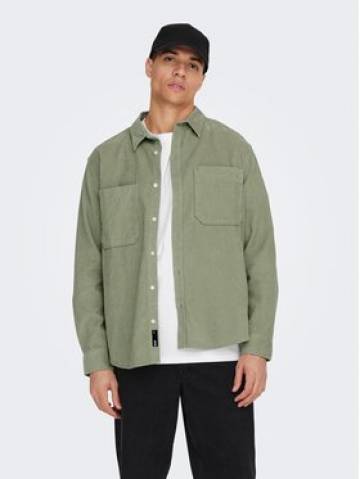 Only & Sons Сорочка 22024716 Зелений Relaxed Fit Only & Sons Сорочка 22024716 Зелений Relaxed Fit