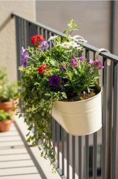 Горщик для квітів - кремовий