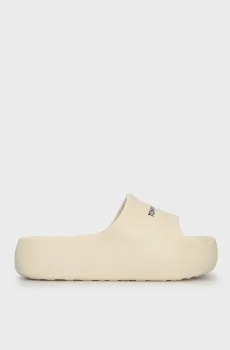 Женские белые слайдеры TJW FLATFORM POOL SLIDE ESS Белый 41-42 Tommy Jeans EN0EN02763