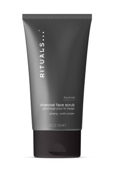 Мужской скраб для лица Rituals Home Charcoal Face Scrub с древесным углем, 125 мл
