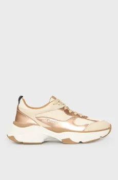 Женские бежевые кроссовки Бежевый 36 Moschino JA15246G1N.IQD;12A
