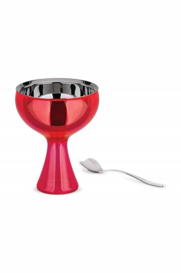 Стаканчик для мороженого с ложкой Alessi Big Love Стаканчик для мороженого с ложкой Alessi Big Love