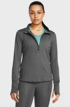 Женская серая спортивная кофта UA Launch Pro Half Zip Серый S Under Armour 1379349-025