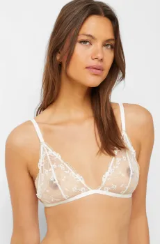 Женский белый бюстгальтер с мягкой треугольной чашкой JOYFULL Белый 80C Etam 6539152