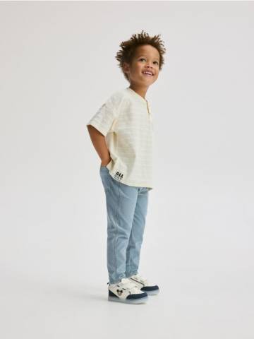 Reserved - Легінси з вареним ефектом - синій - 182FI-55X