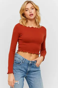 Женский красный топ Красный XS Tally Weijl STSCOLETACI