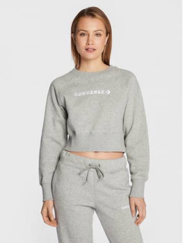 Converse Світшот Wordmark 10023716-A02 Сірий Regular Fit Converse Світшот Wordmark 10023716-A02 Сірий Regular Fit