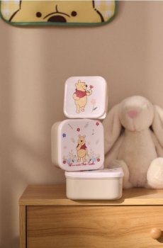Набір контейнерів для сніданку Winnie the Pooh, 3 шт. - кремовий