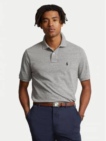 Polo Ralph Lauren Поло 710666998006 Сірий Custom Slim Fit Polo Ralph Lauren Поло 710666998006 Сірий Custom Slim Fit