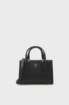 Женская черная сумка DAILY MINI TOTE MONO Черный ONESIZE Tommy Hilfiger AW0AW18416