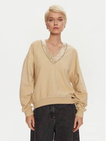 PINKO Світшот Raboni 104458 A297 Бежевий Regular Fit PINKO Світшот Raboni 104458 A297 Бежевий Regular Fit