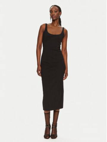 Patrizia Pepe Коктейльна сукня 8A1371/J129-K103 Чорний Slim Fit Patrizia Pepe Коктейльна сукня 8A1371/J129-K103 Чорний Slim Fit