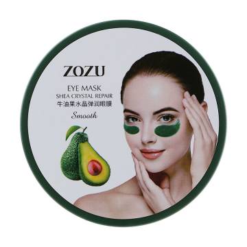 Гидрогелевые патчи для кожи вокруг глаз Zozu Shea Crystal Repair Smooth Eye Mask с экстрактом авокадо и маслом Ши, 60 шт Гидрогелевые патчи для кожи вокруг глаз Zozu Shea Crystal Repair Smooth Eye Mask с экстрактом авокадо и маслом Ши, 60 шт