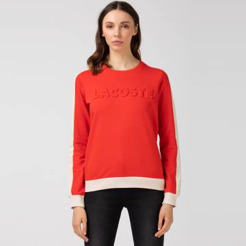 Lacoste толстовка жіноча з круглим вирізом Lacoste толстовка жіноча з круглим вирізом