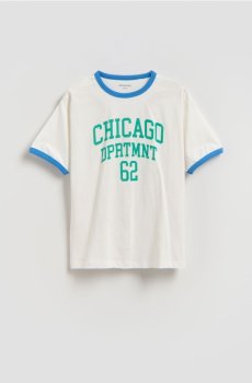 Reserved - Футболка з принтом - кремовий - 850IX-01X