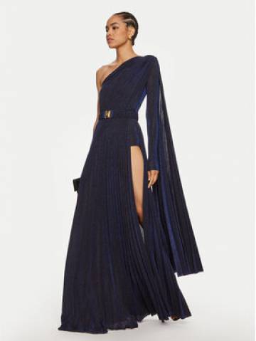 Elisabetta Franchi Вечірня сукня AB-686-46E2 Cиній Regular Fit Elisabetta Franchi Вечірня сукня AB-686-46E2 Cиній Regular Fit