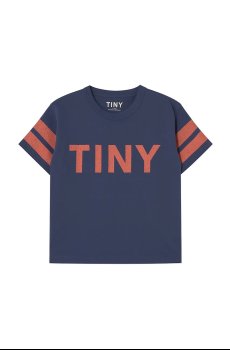 Детская хлопковая футболка Tinycottons STRIPES LOGO TEE