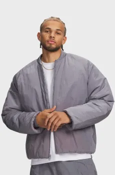 Мужской серый бомбер UA Hoops Woven Jkt Серый L Under Armour 6011094-024