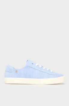 Женские голубые кеды VULC SNEAKER CHAMBREY Голубой 40 Tommy Hilfiger FW0FW08561