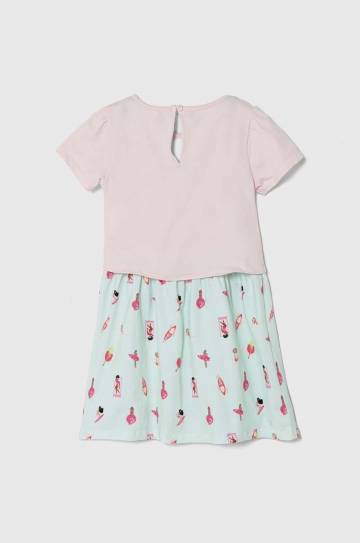 Детское платье Guess цвет розовый mini расклешённая