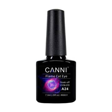 Гель-лак Canni Flame Cat Eye Soak-Off UV & LED Огненный кошачий глаз А24, 7.3 мл Гель-лак Canni Flame Cat Eye Soak-Off UV & LED Огненный кошачий глаз А24, 7.3 мл