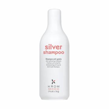 Шампунь для волос Krom Silver Shampoo против желтизны, 1 л Шампунь для волос Krom Silver Shampoo против желтизны, 1 л