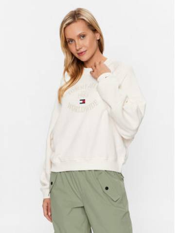 Tommy Jeans Світшот DW0DW16137 Écru Relaxed Fit Tommy Jeans Світшот DW0DW16137 Écru Relaxed Fit