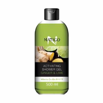 Освежающий гель для душа Natigo Activating Shower Gel Имбирь и лайм, 500 мл
