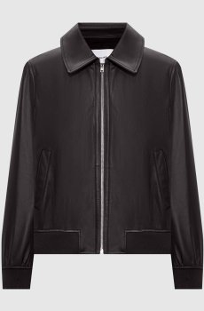 Коричневая кожаная куртка