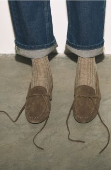 Reserved - Замшеві лофери - кавовий - 775ID-84X