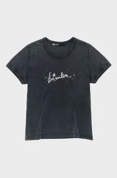 Женская черная футболка Черный S Bimba Y Lola 241BR7497.10035