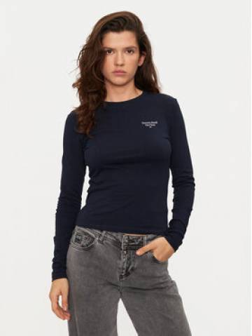 Tommy Jeans Блузка Essential DW0DW18793 Cиній Slim Fit Tommy Jeans Блузка Essential DW0DW18793 Cиній Slim Fit